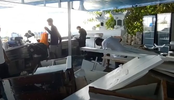 Bingin beach demolition bali
