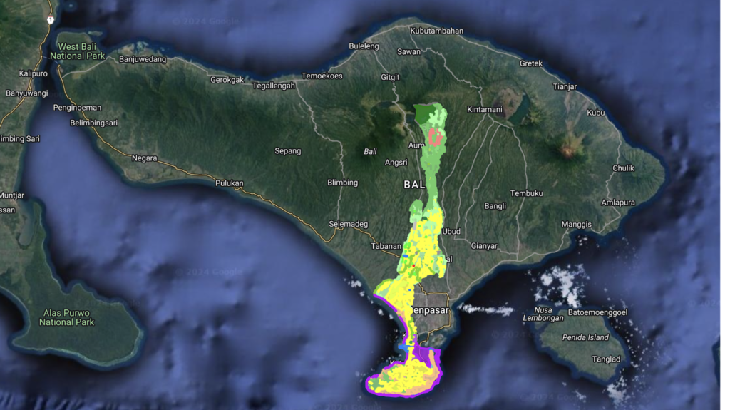 Badung District Property Zoning Map